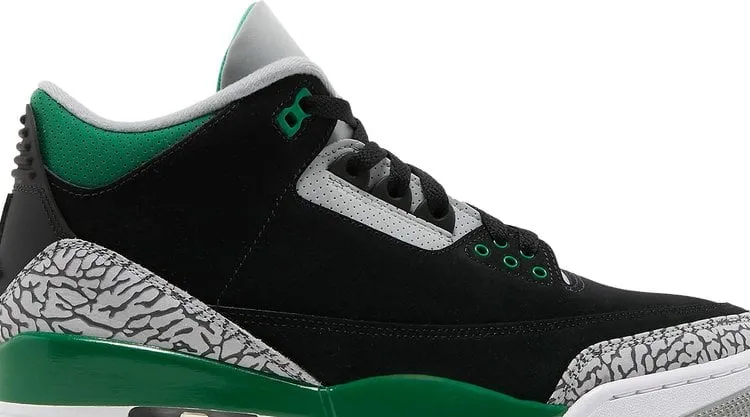 Air Jordan 3 Retro Pine Green, black