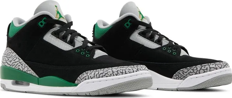 Air Jordan 3 Retro Pine Green, black