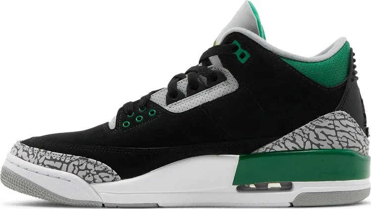 Air Jordan 3 Retro Pine Green, black