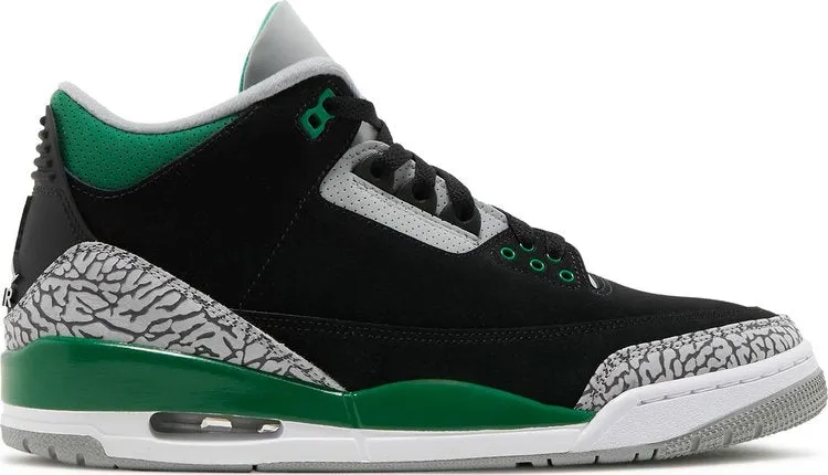 Air Jordan 3 Retro Pine Green, black