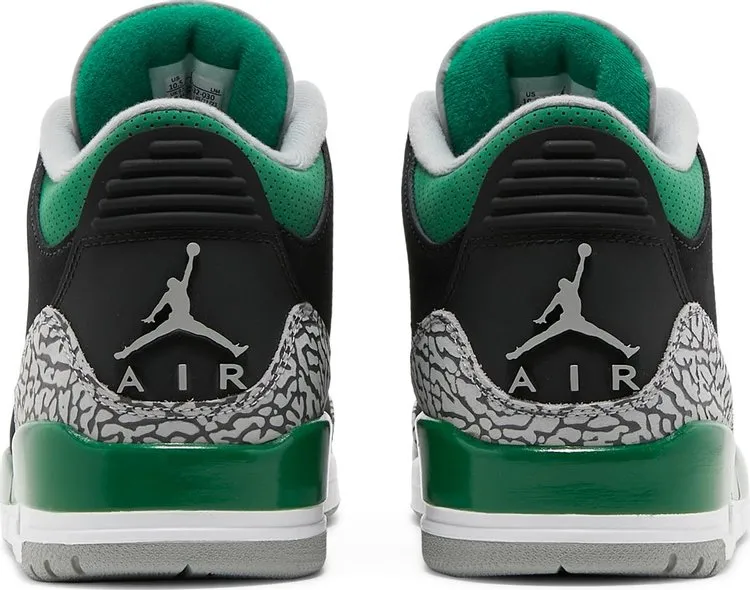 Air Jordan 3 Retro Pine Green, black