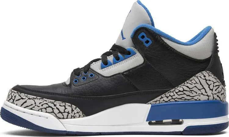 Air Jordan 3 Retro Sport Blue, black