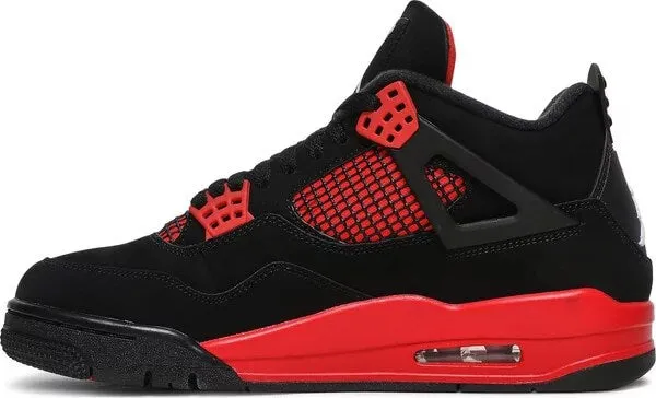 Air Jordan 4 Retro Sneakers, Red