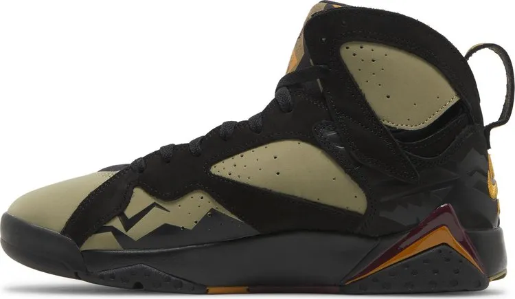 Air Jordan 7 Retro Black Olive Sneakers, black