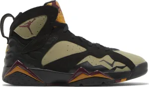 Air Jordan 7 Retro Black Olive Sneakers, black