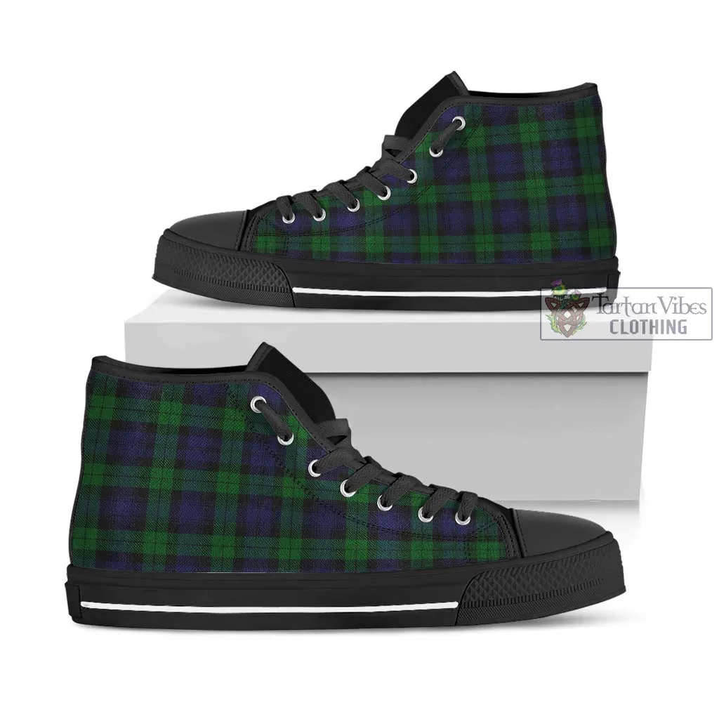 Black Watch Tartan High Top Shoes