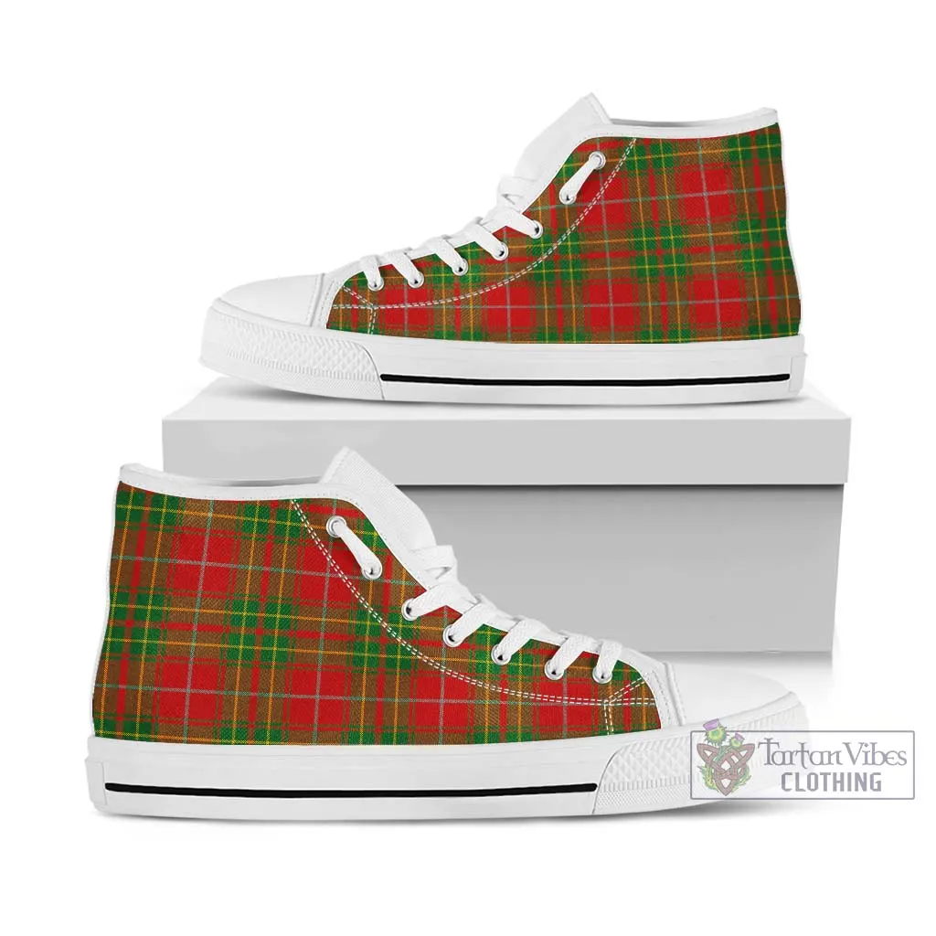 Burnett Tartan High Top Shoes