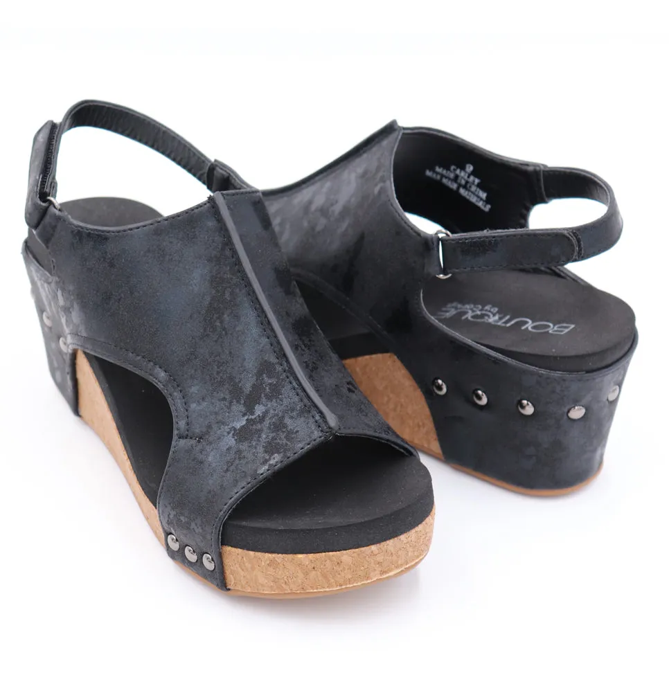 Carley in Black Metallic by Corkys