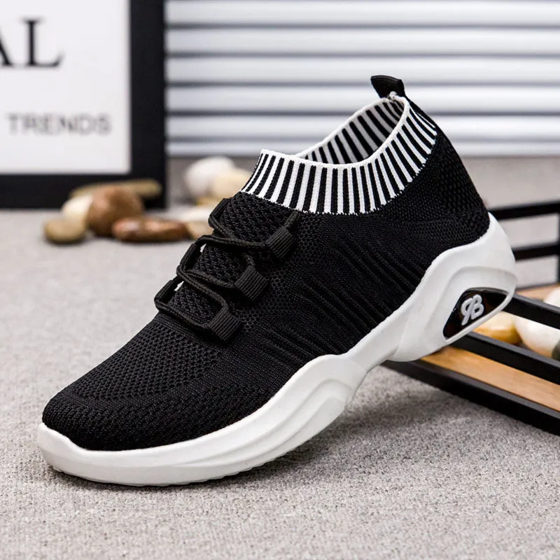 Casual flat heel breathable fly woven shoes