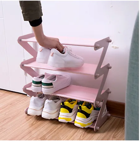 Dormitory simple iron shoe rack