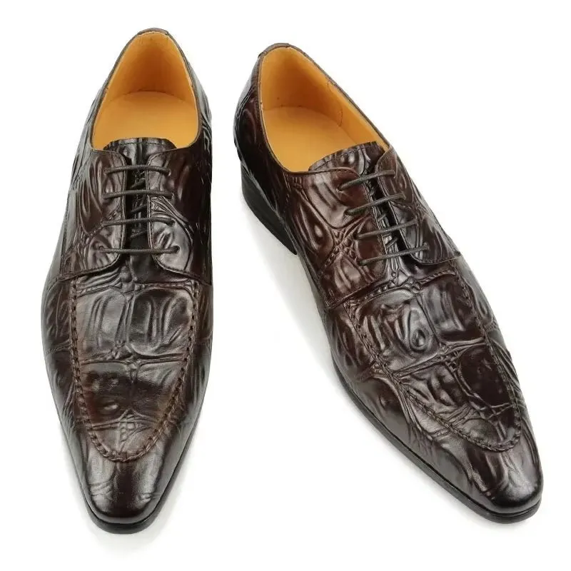 Elegant Bespoke Brogue Leather Wedding Shoes