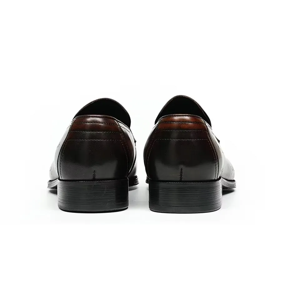 Elegant Carved British Leather Executive Shoes