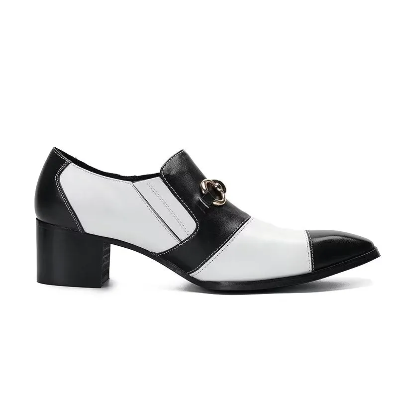 ElegantLux Cow Leather Slip-on Dress Shoes