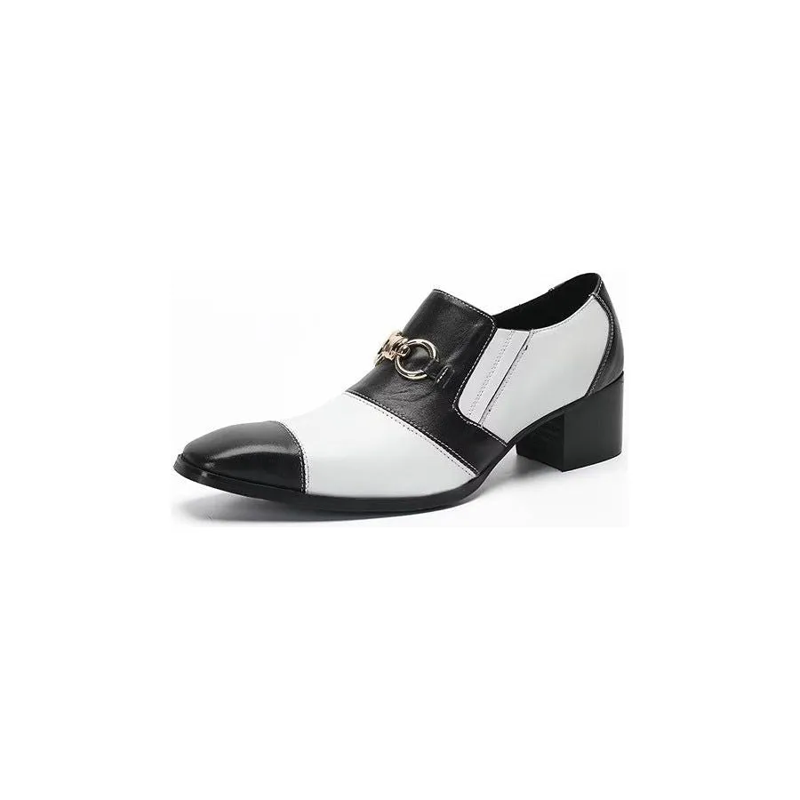 ElegantLux Cow Leather Slip-on Dress Shoes