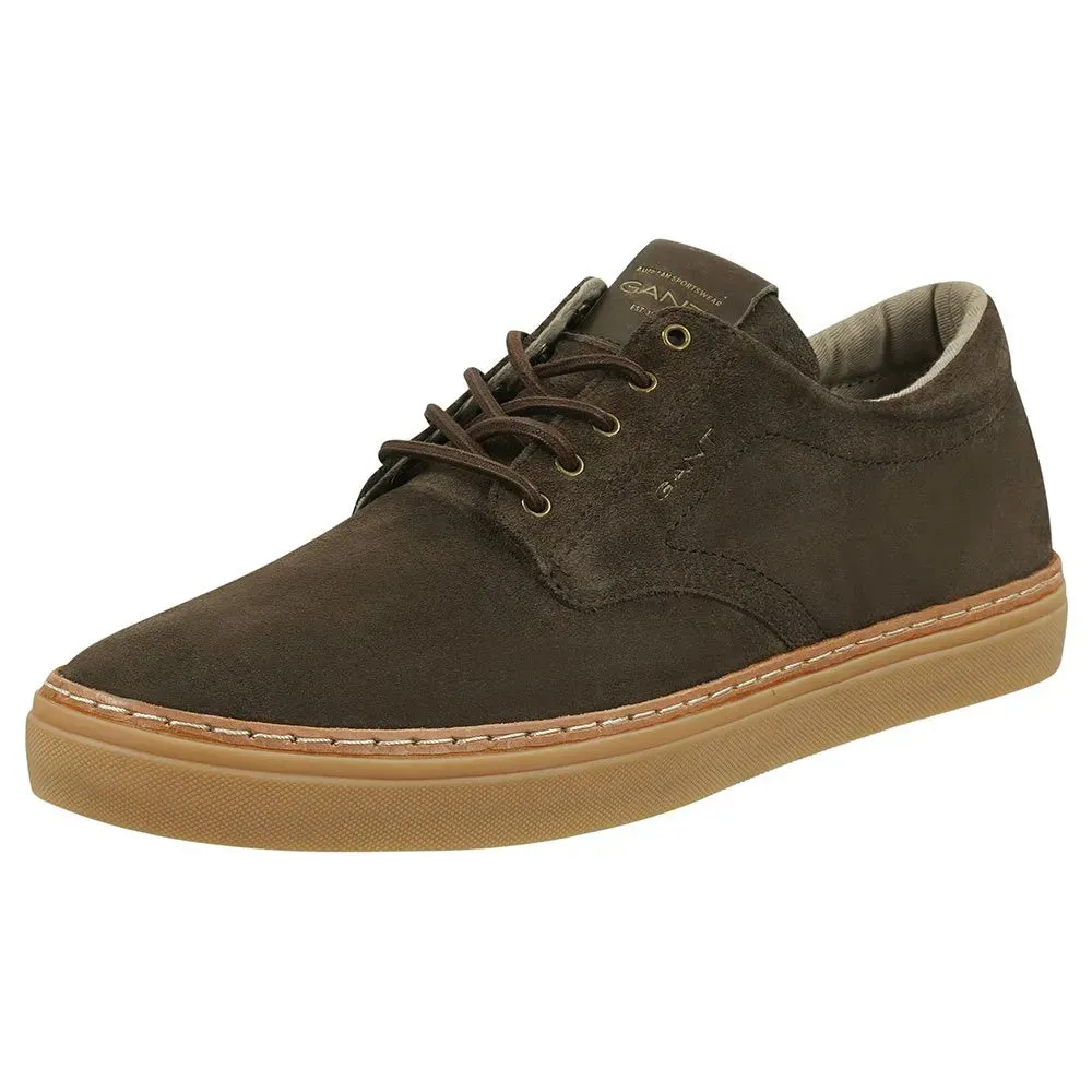 GANT - Prepville Cow Suede Low Lace, Dark Brown, Niamh