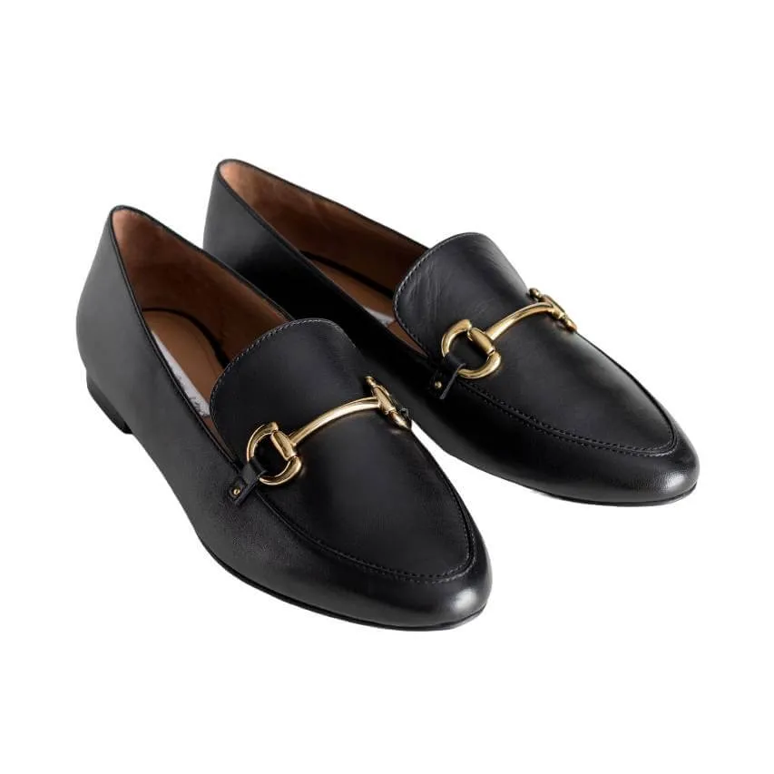 H&M Equestrian Style Buckle Loafers, black