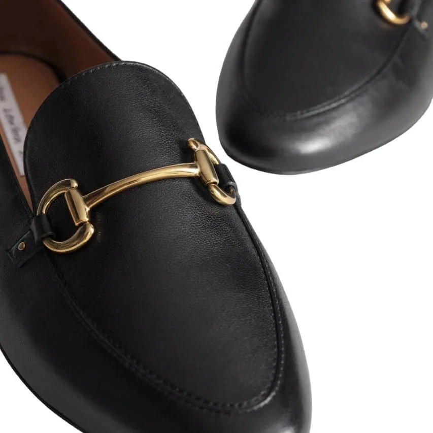 H&M Equestrian Style Buckle Loafers, black