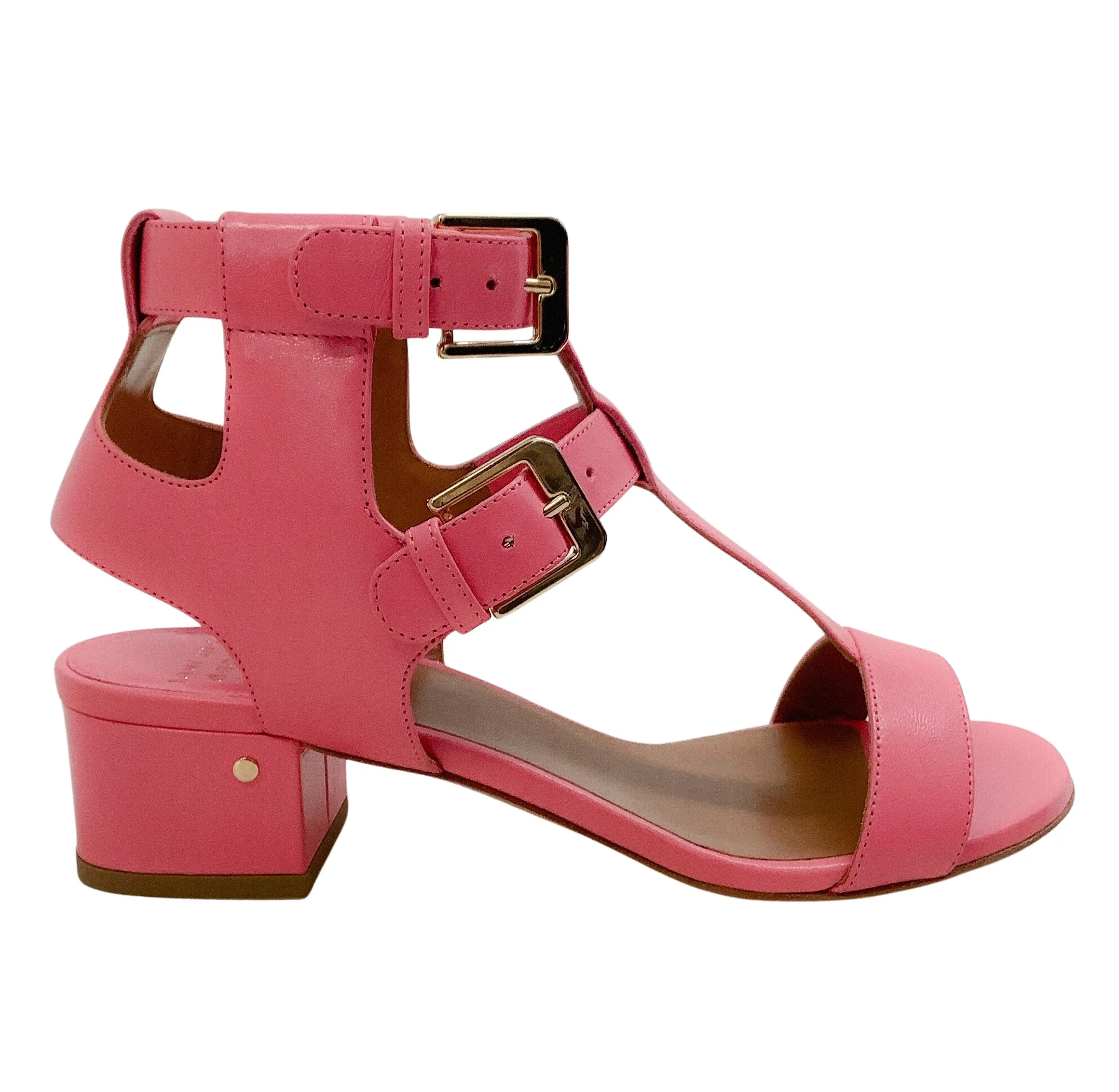 Laurence Dacade Pink Leather Daho Gladiator Sandals