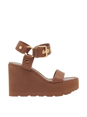 Leather Wedge Sandals