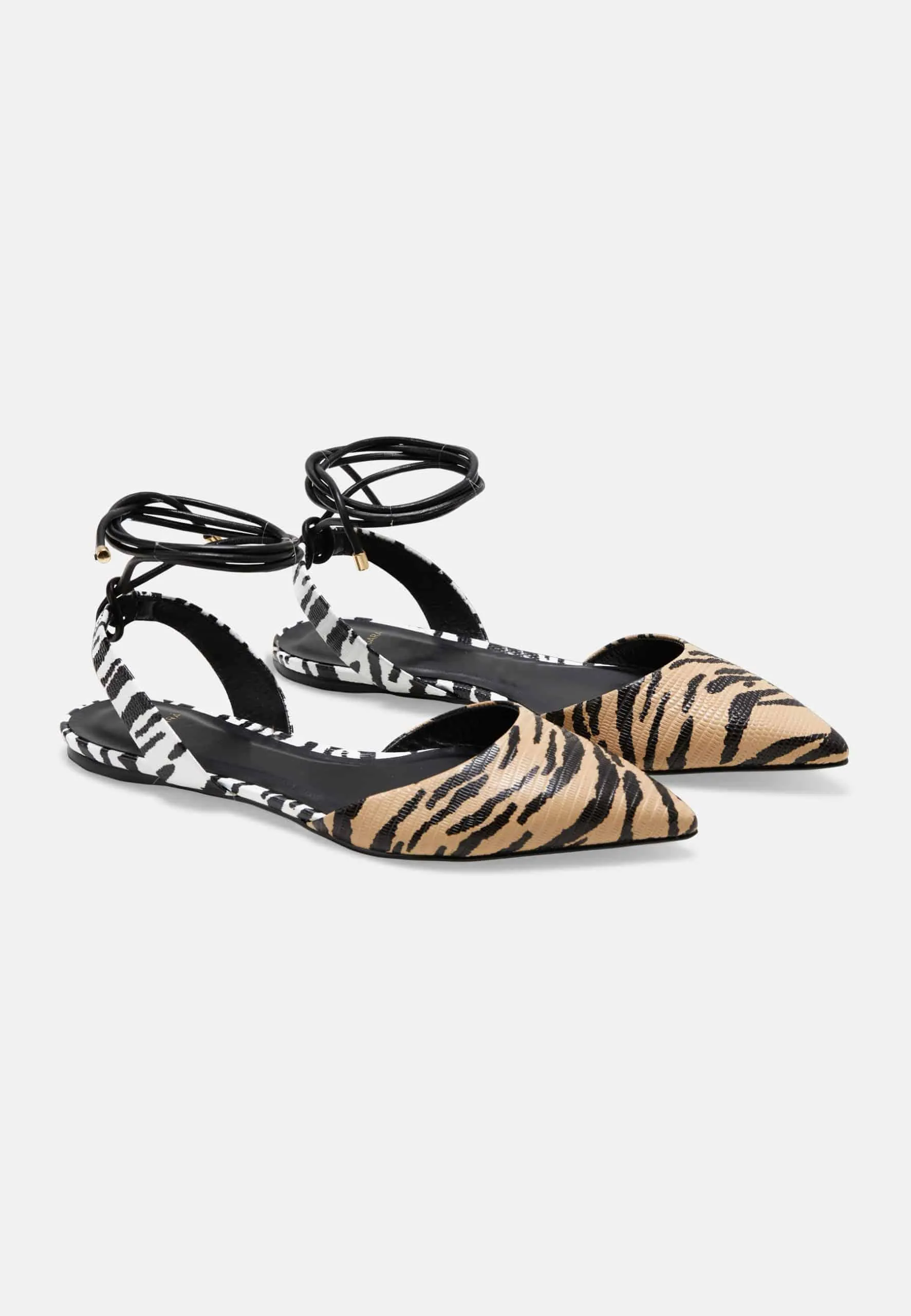 Mangará Palmito Flat Sandals Animal Print