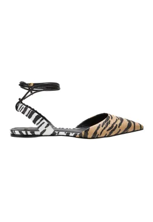 Mangará Palmito Flat Sandals Animal Print