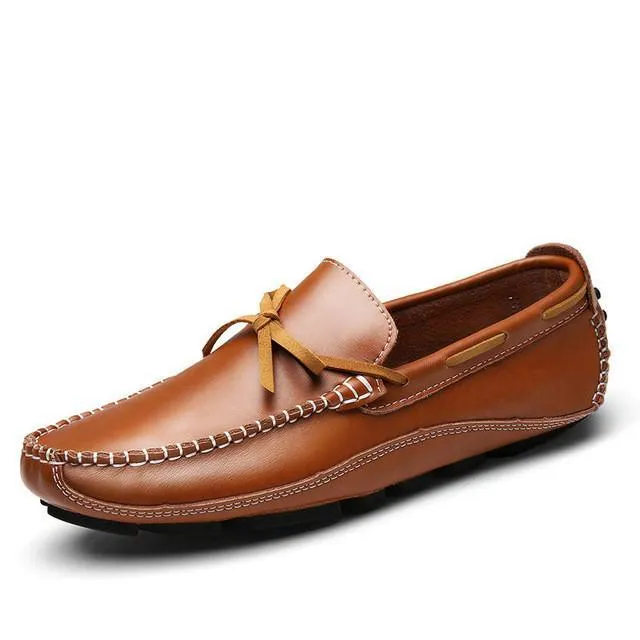 Mens Casual Breathable Leather Loafers