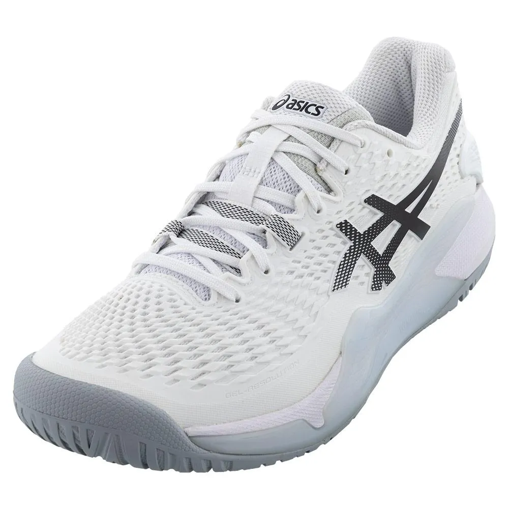 Men's GEL-Resolution 9 Tennis Shoes White and Black