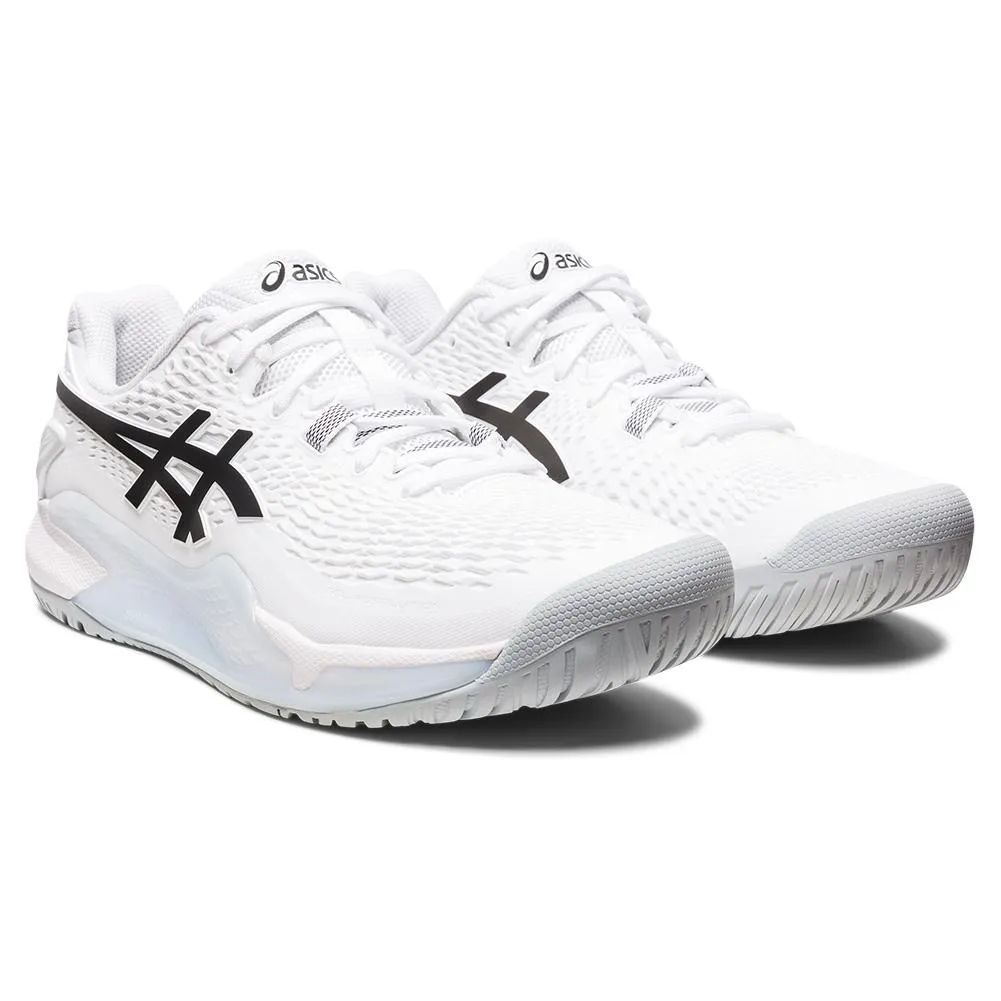 Men's GEL-Resolution 9 Tennis Shoes White and Black