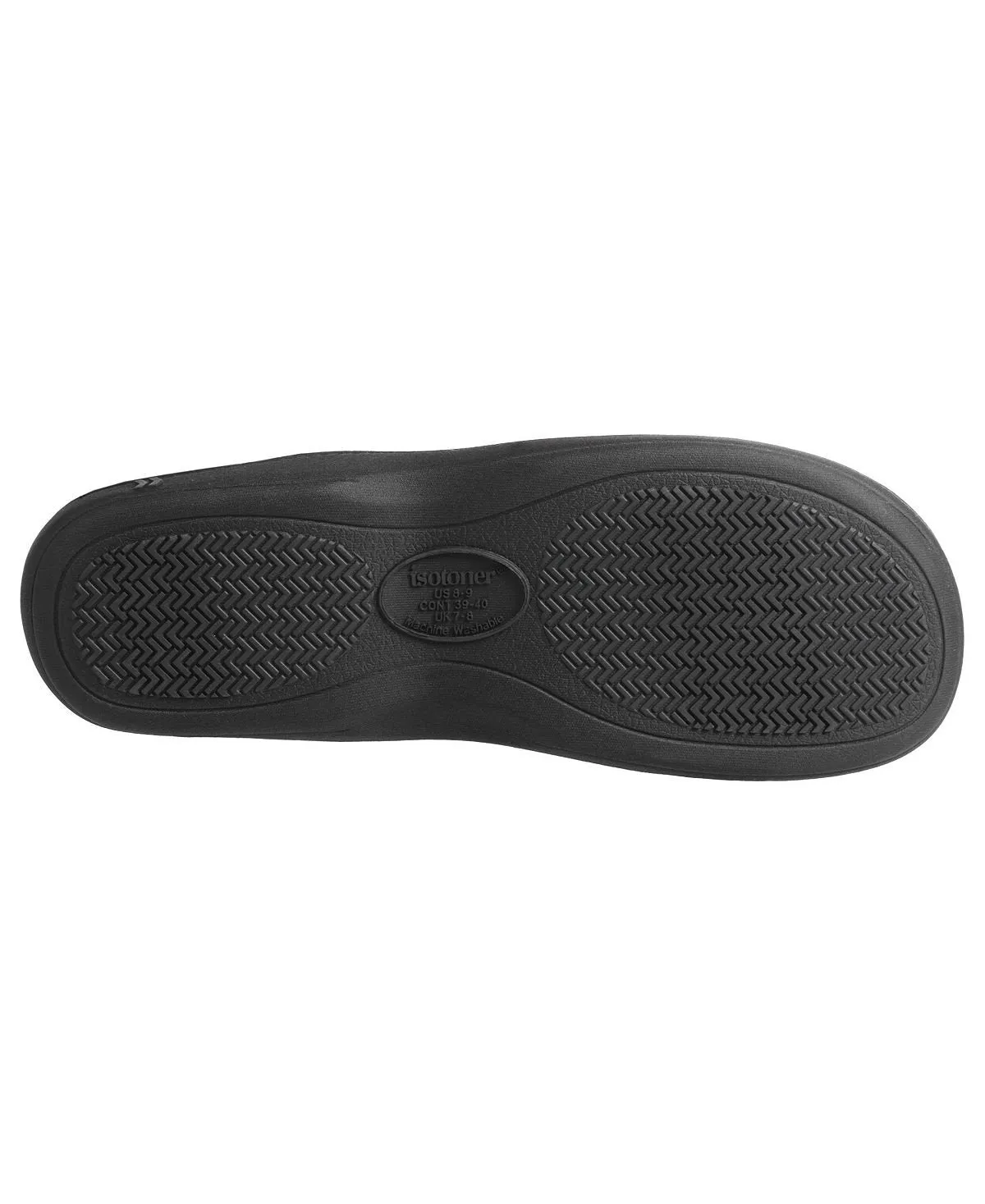 Men's Isotoner Signature Microterry Jared Hoodback Slippers with Memory Foam Totes, Navy Blue