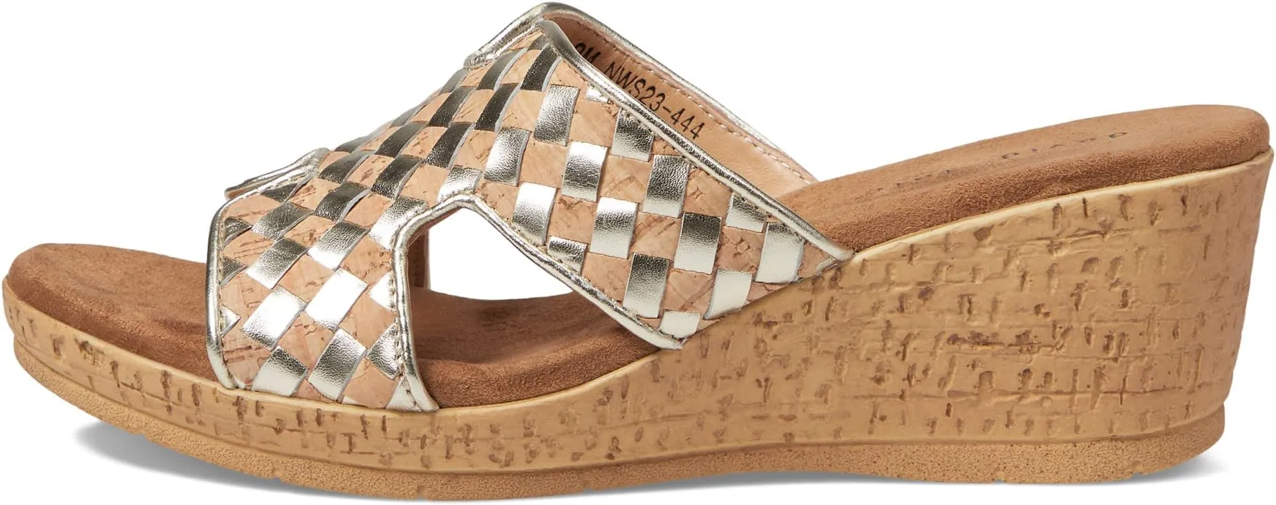 Moderno David Tate Sandals, Cork/Platinum Nappa