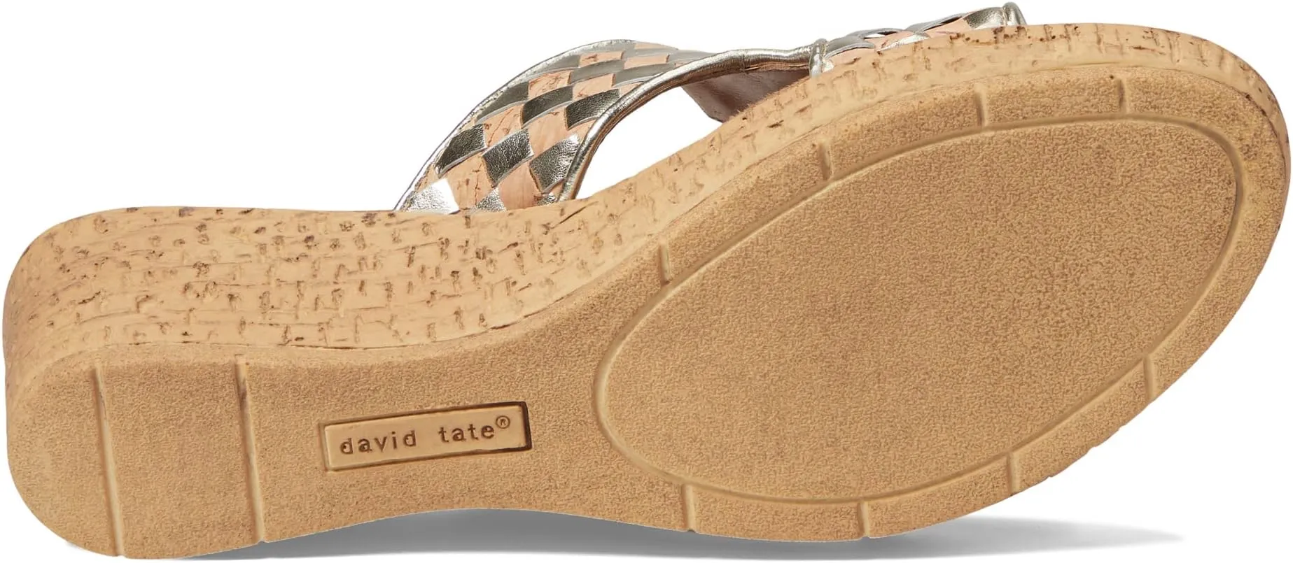 Moderno David Tate Sandals, Cork/Platinum Nappa