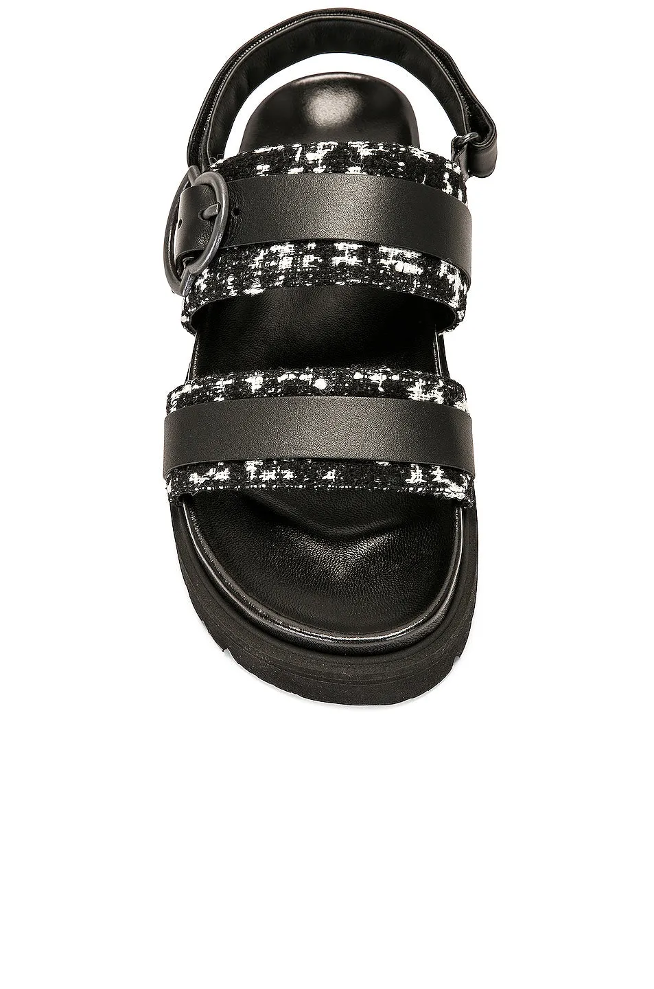 Moncler Bell Buckle Sandals, black