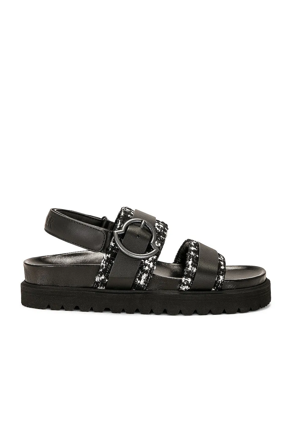 Moncler Bell Buckle Sandals, black