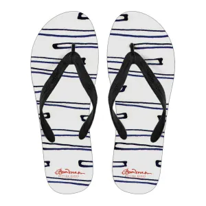 Nautical Crew Flip Flops