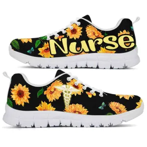 Nurse Sneaker, Nurse Sneakers Running Shoes Gift For Men Women, Mens Womens Sunflower Shoes, Best Shoes For Nurses