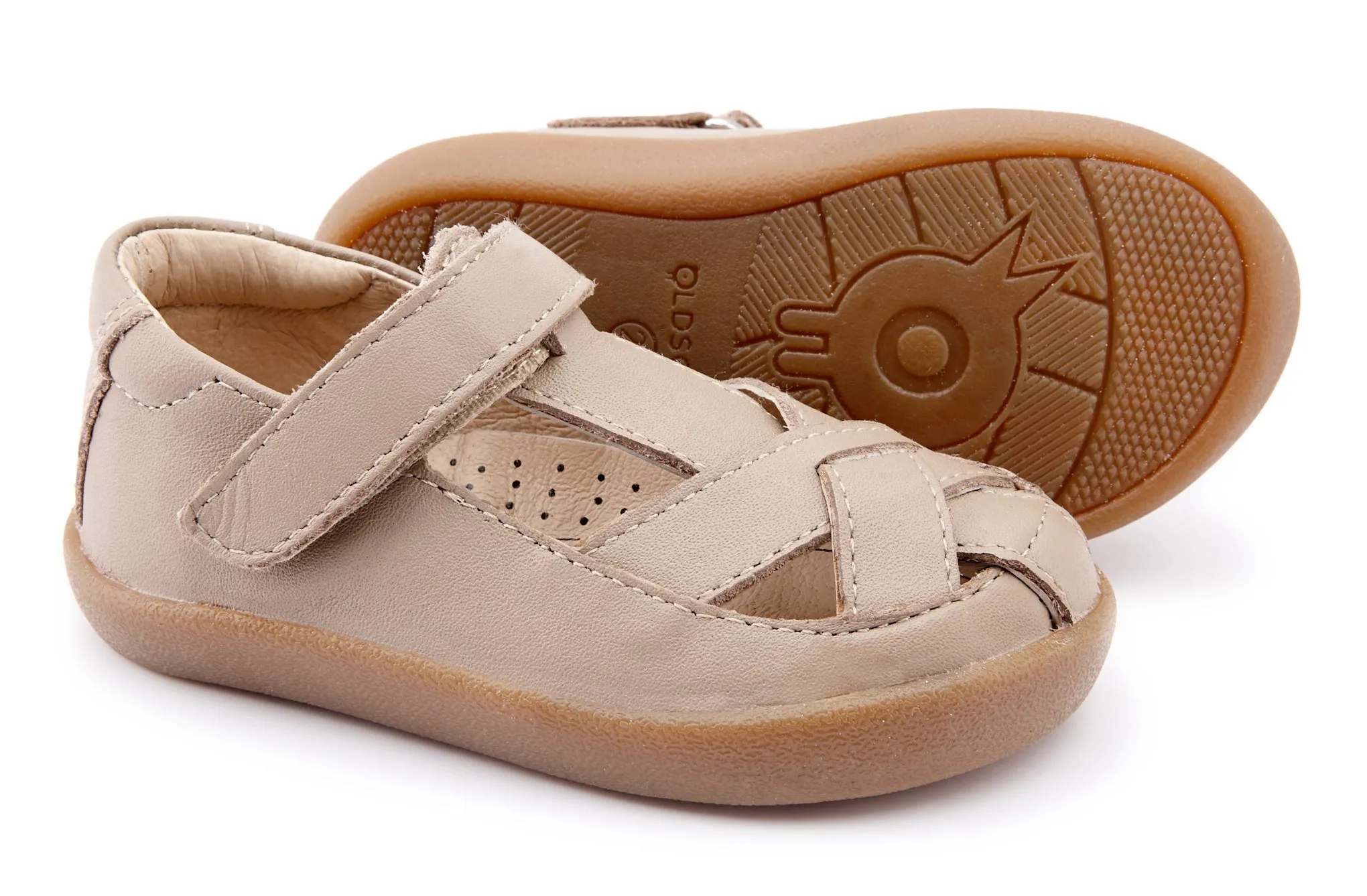 Old Soles Girl's and Boy's 5057 Coolin-Off Shoes - Taupe/Gum Sole