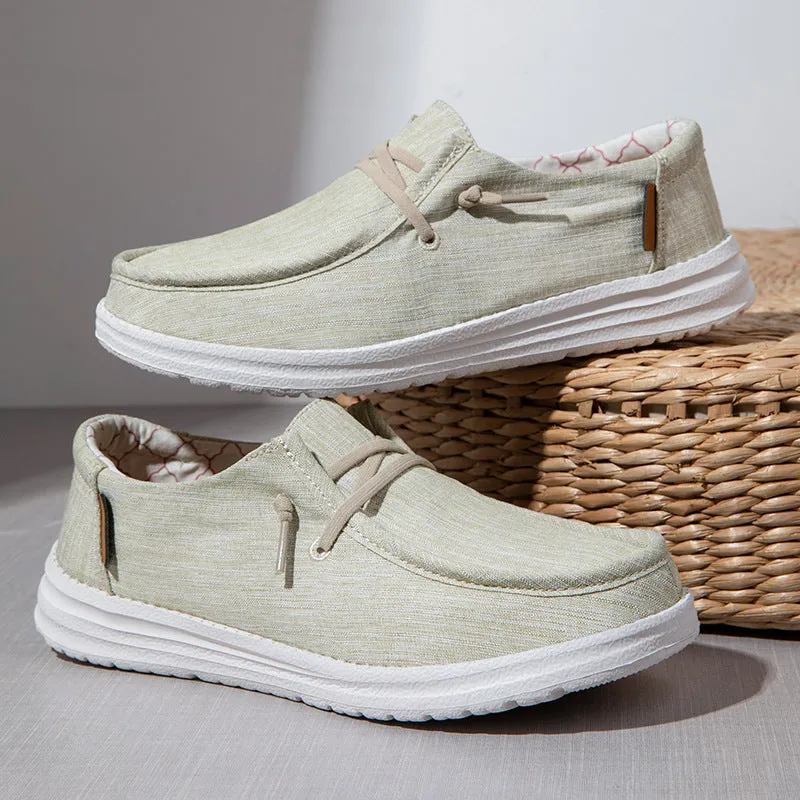 Owlkay Fashionable  Elegant Versatile Canvas Shoes