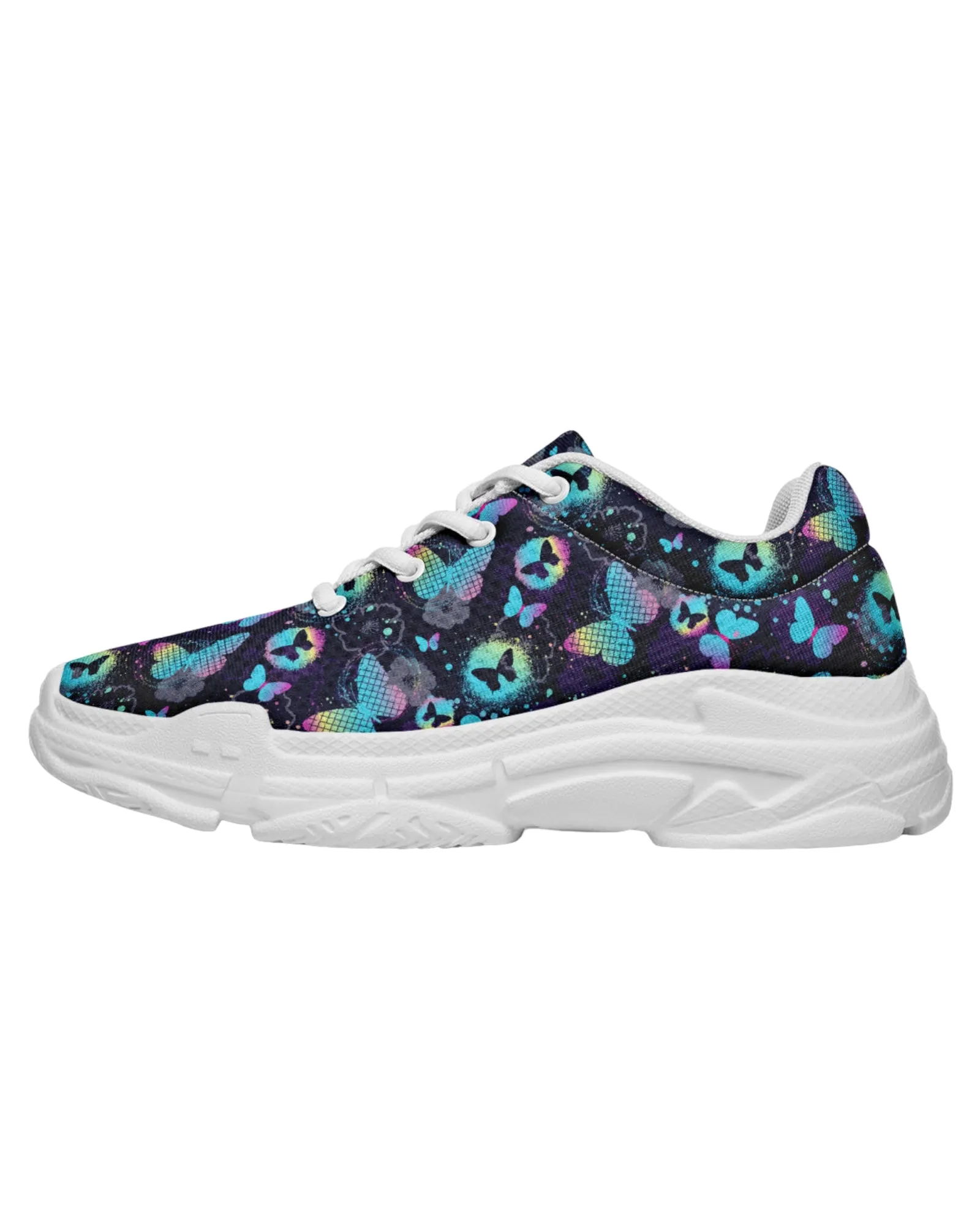 Colorful Butterfly Festival Chunky Sneakers