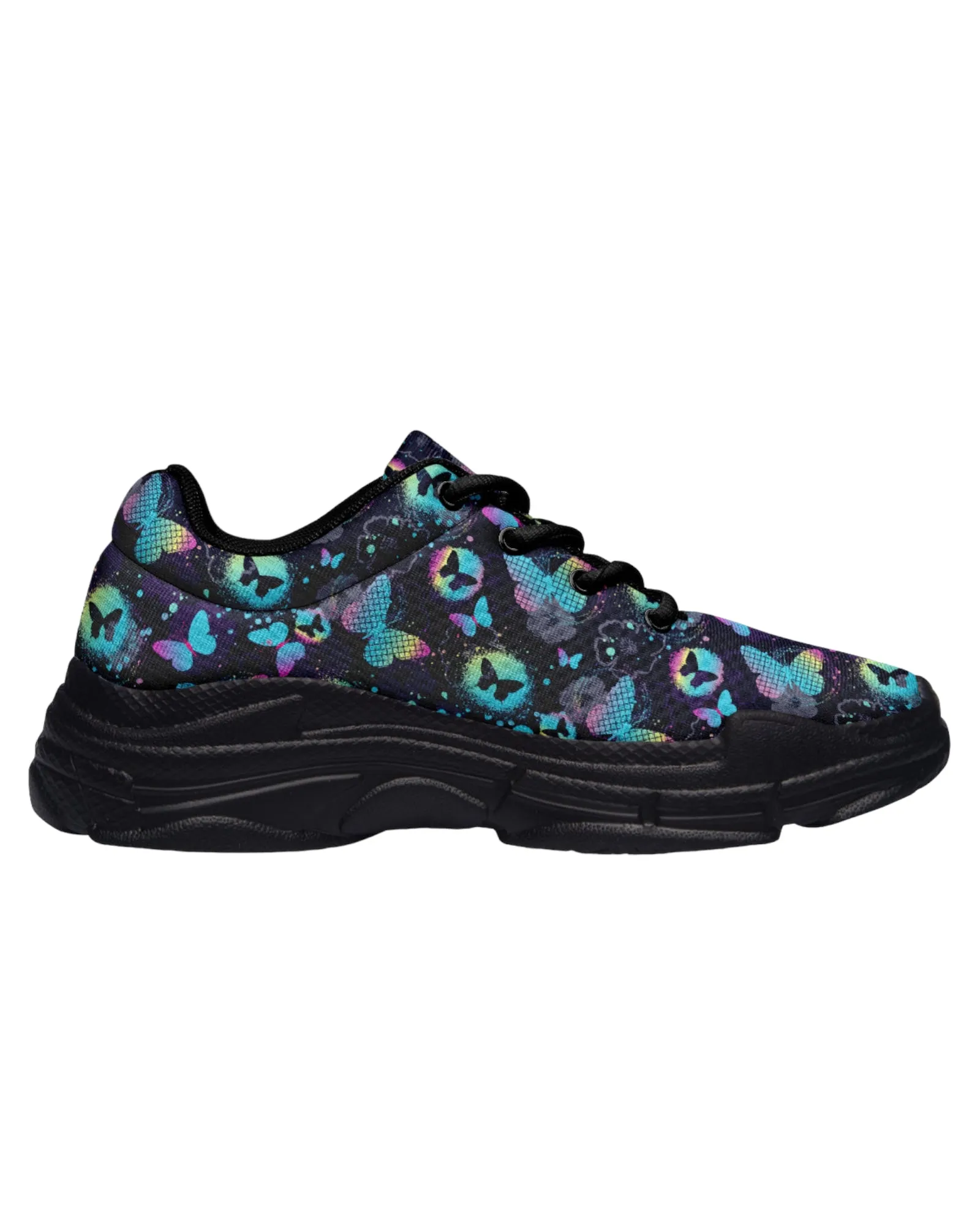 Colorful Butterfly Festival Chunky Sneakers