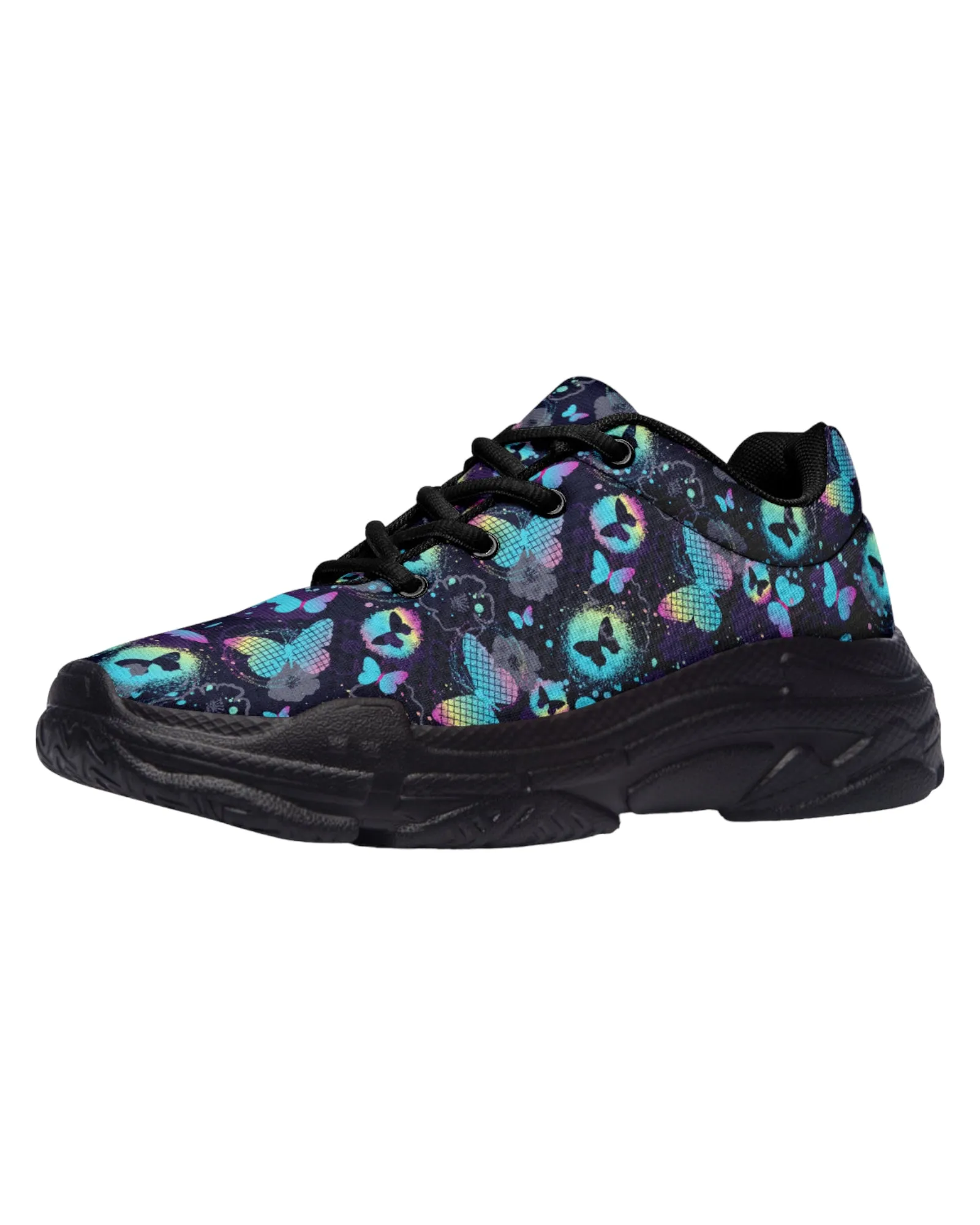 Colorful Butterfly Festival Chunky Sneakers