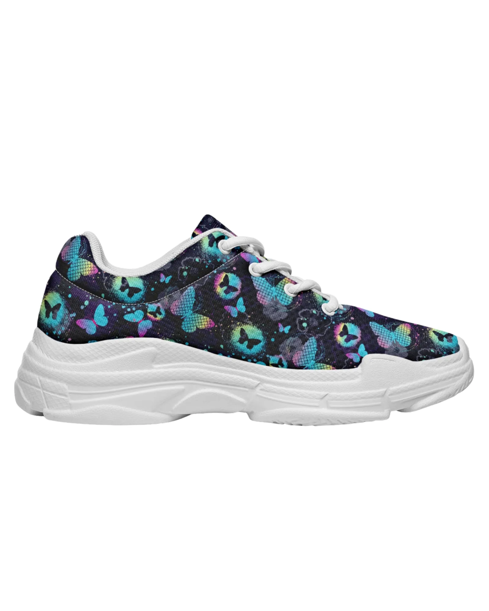 Colorful Butterfly Festival Chunky Sneakers