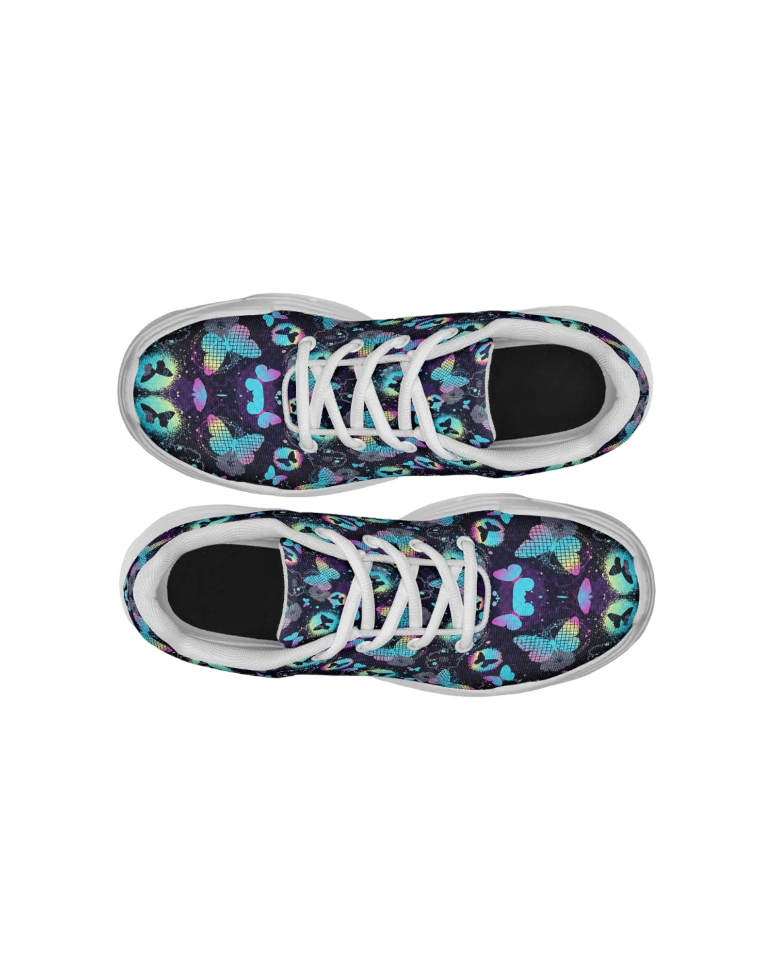 Colorful Butterfly Festival Chunky Sneakers