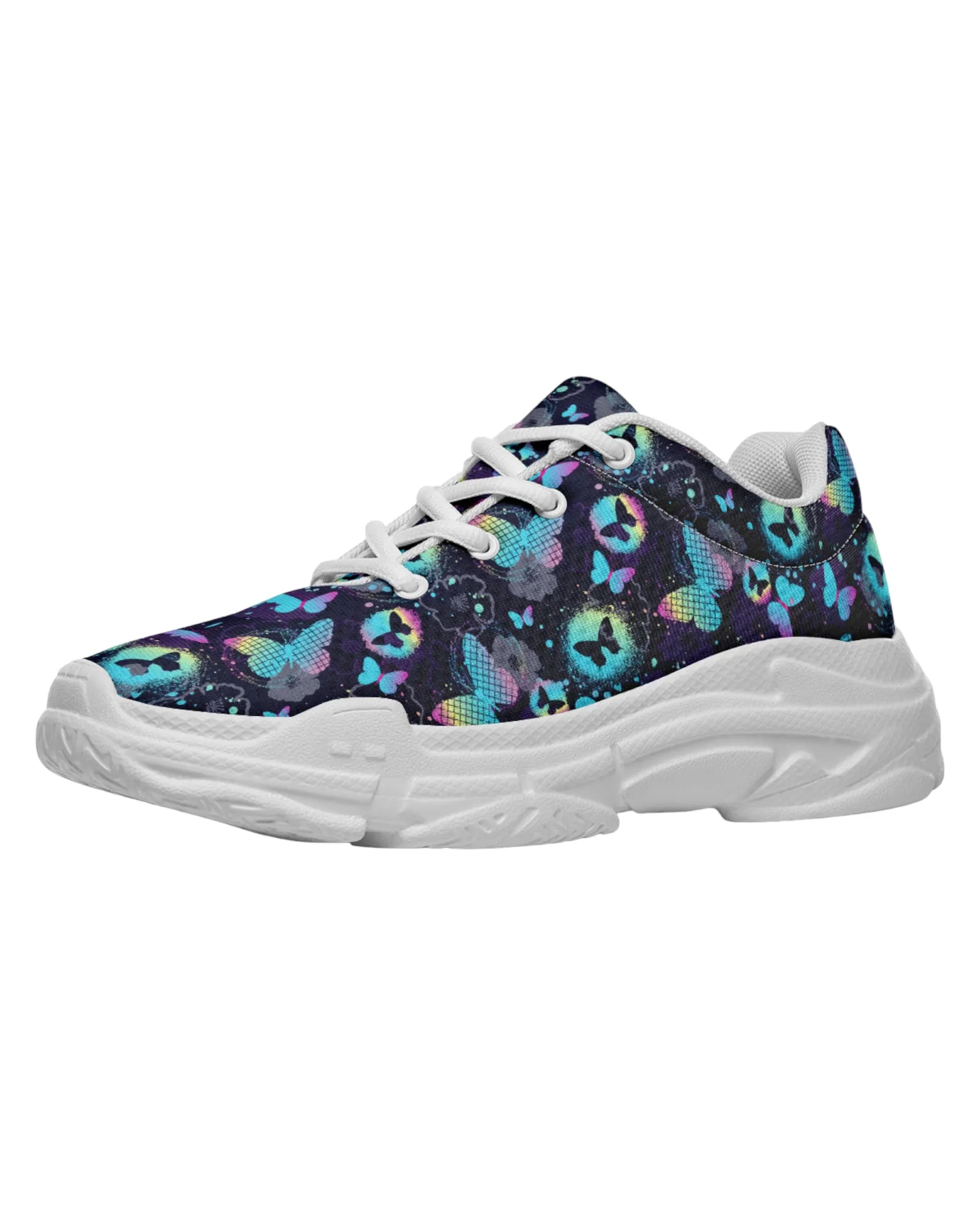 Colorful Butterfly Festival Chunky Sneakers