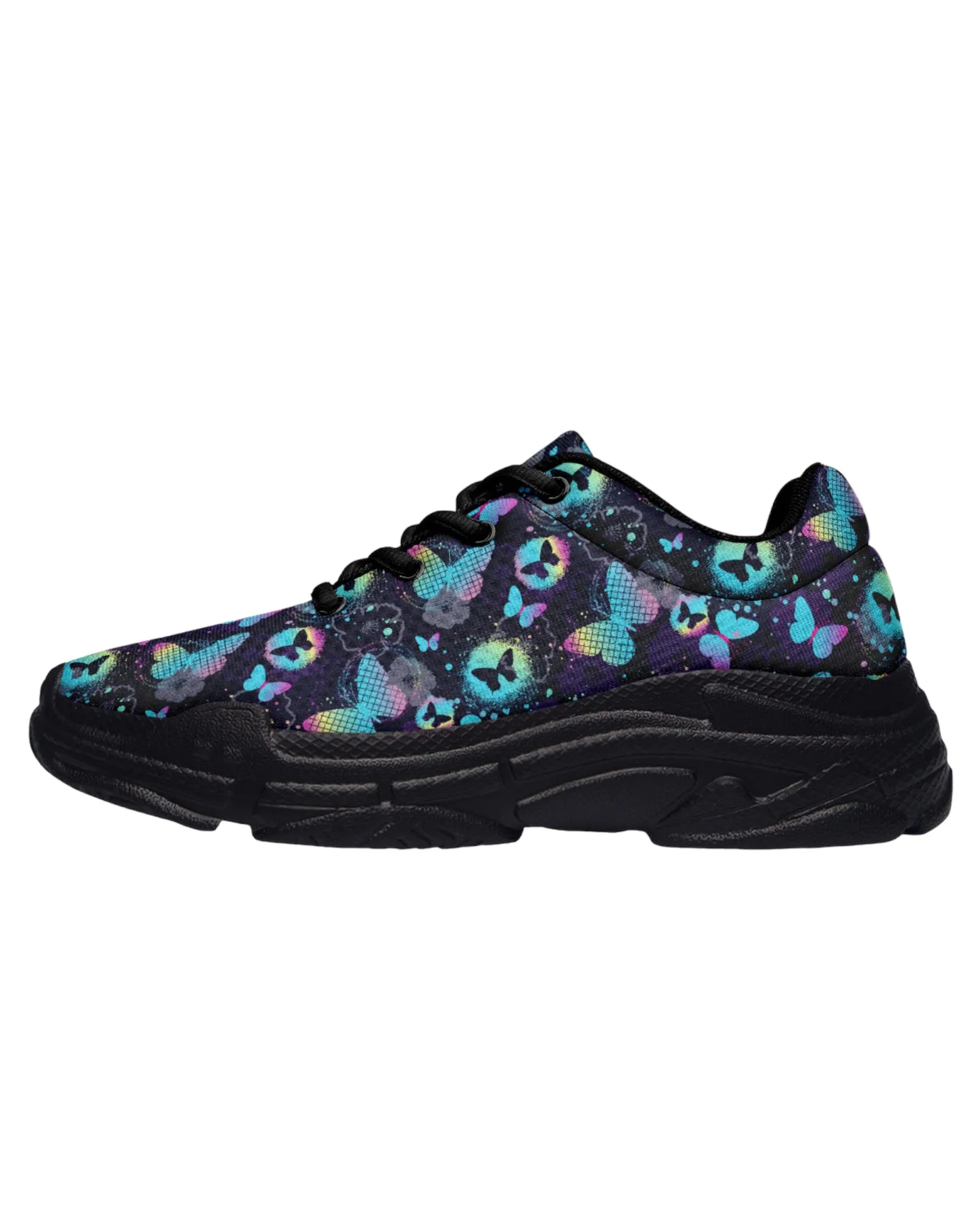 Colorful Butterfly Festival Chunky Sneakers