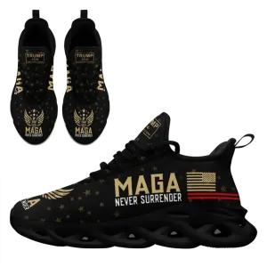 Personalized Patriotic Sneakers, Custom Trump Shoes, Breathable MAGA Shoes