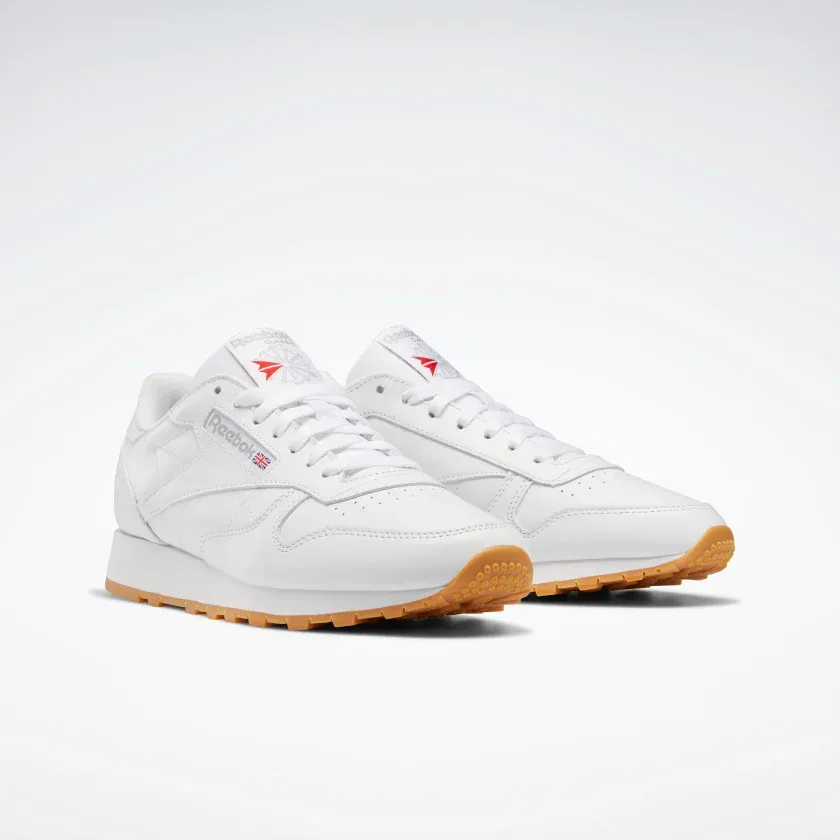 Reebok Men's Classic Leather Shoes - Ftwr White / Pure Grey 3 / Rubber Gum