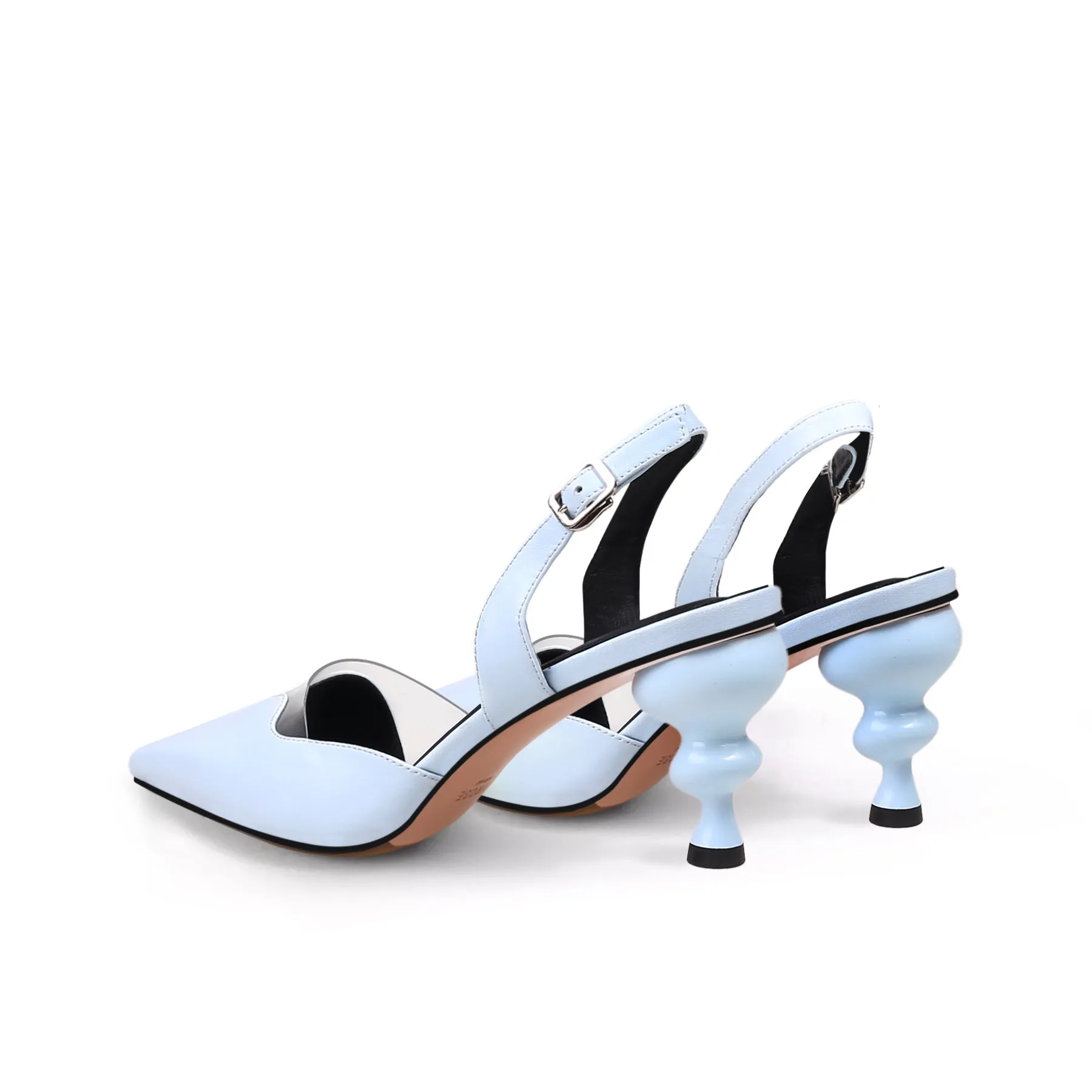 Sophisticated Slingback Swirl Heels