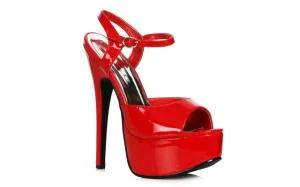 Stiletto Sandal Red 6.5in