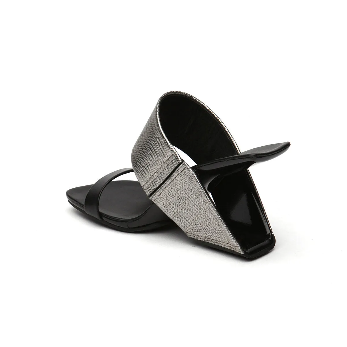 Two-Strap Square-Toe Mules