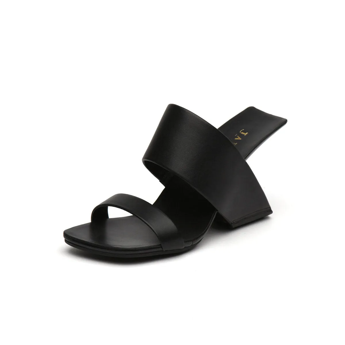 Two-Strap Square-Toe Mules